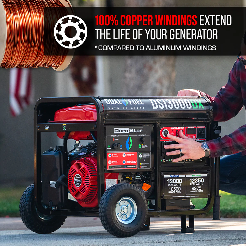 DS13000DX generator copper windings