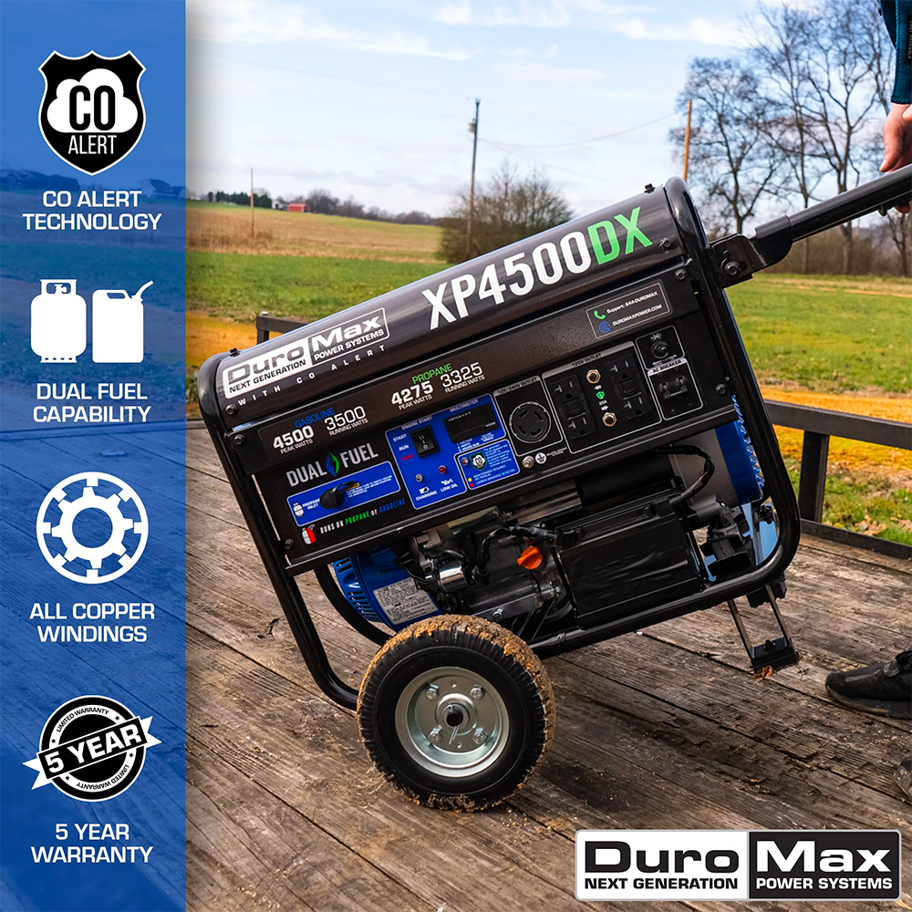 DuroMax XP4500DX main features