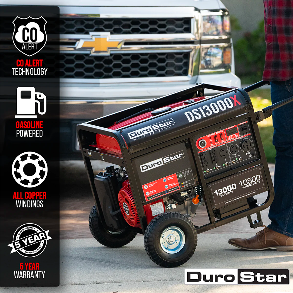 DuroStar DS13000X - 13000 Watt Portable Gas Generator