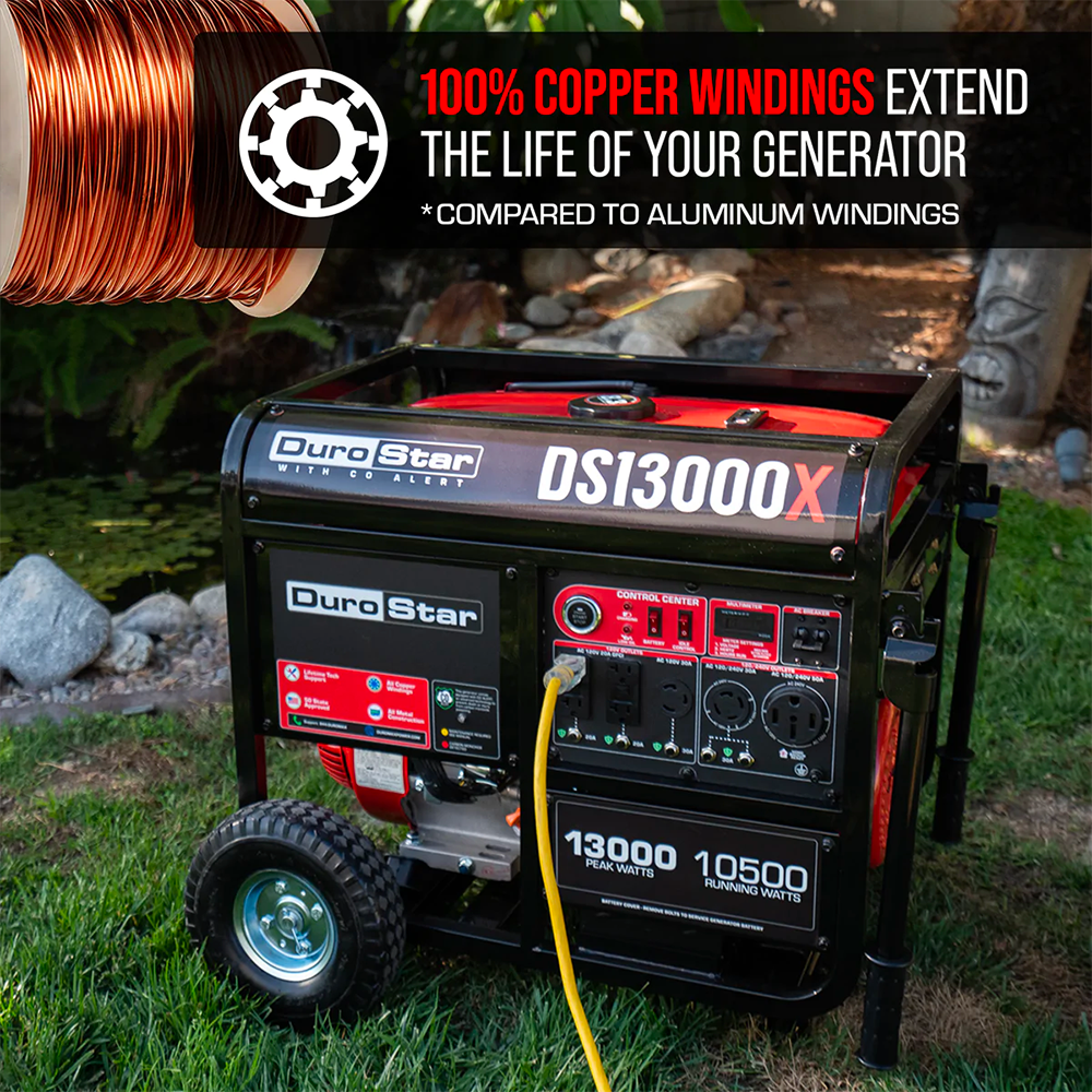 DuroStar DS13000X - 13000 Watt Portable Gas Generator