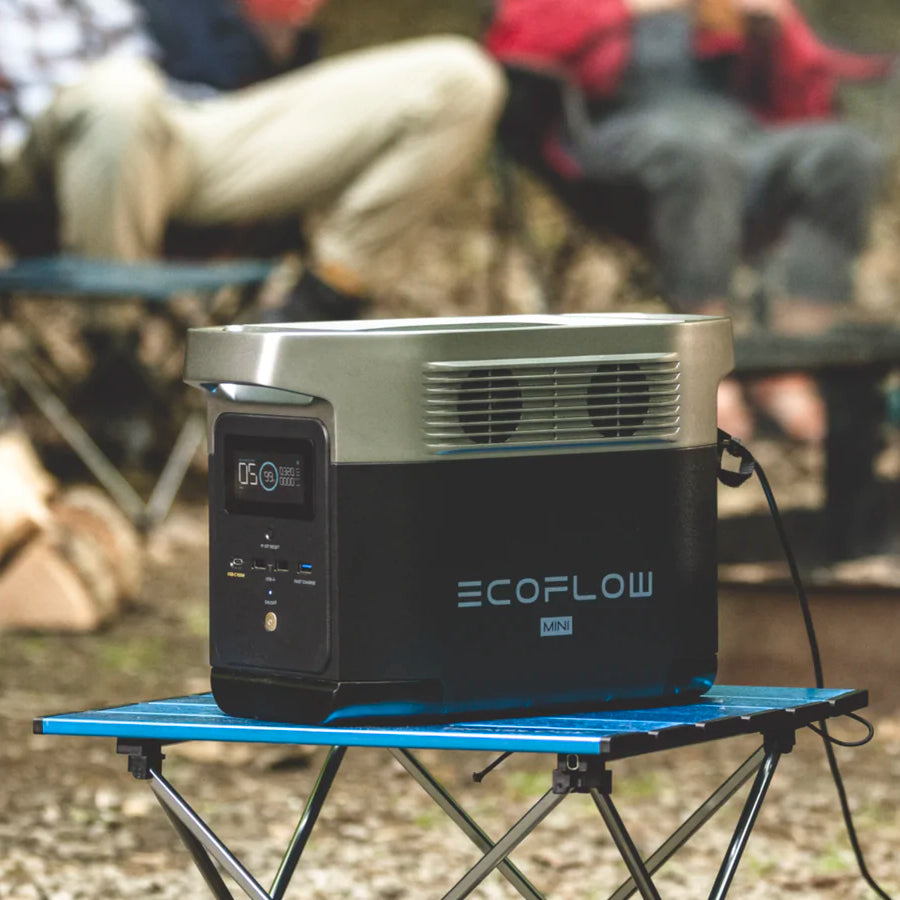 Eco Flow delta mini on camping trip