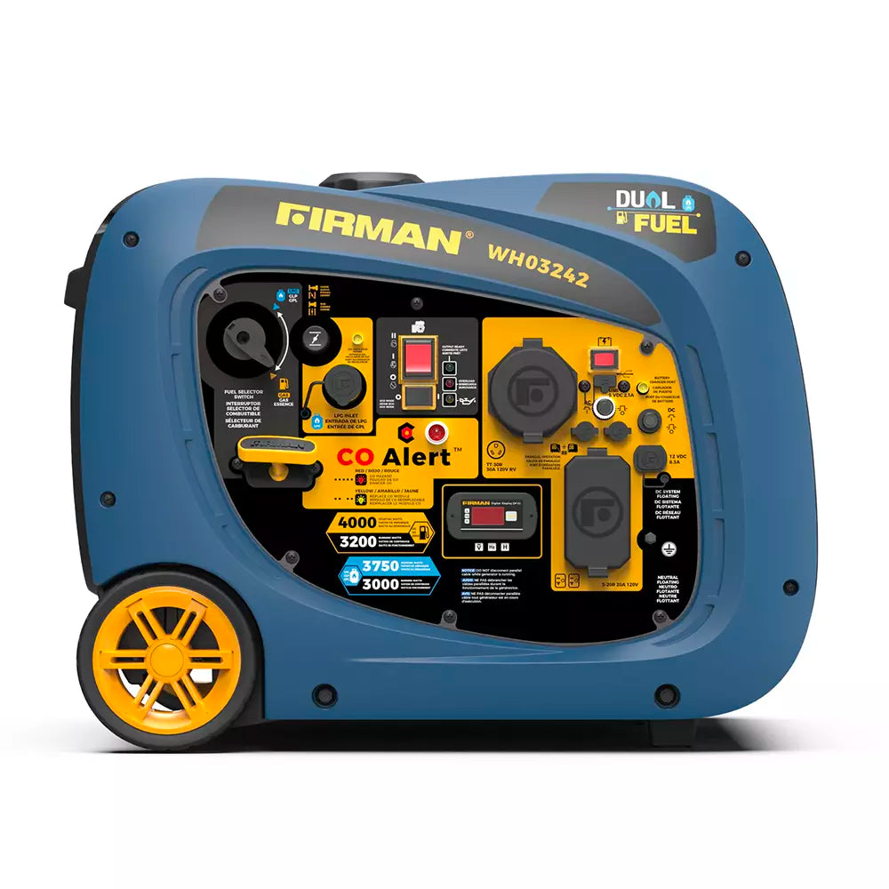 Firman 4000 watt generator front view