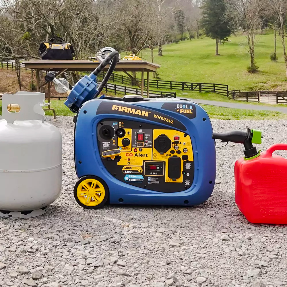Firman WH03242 with propane and gas tanks