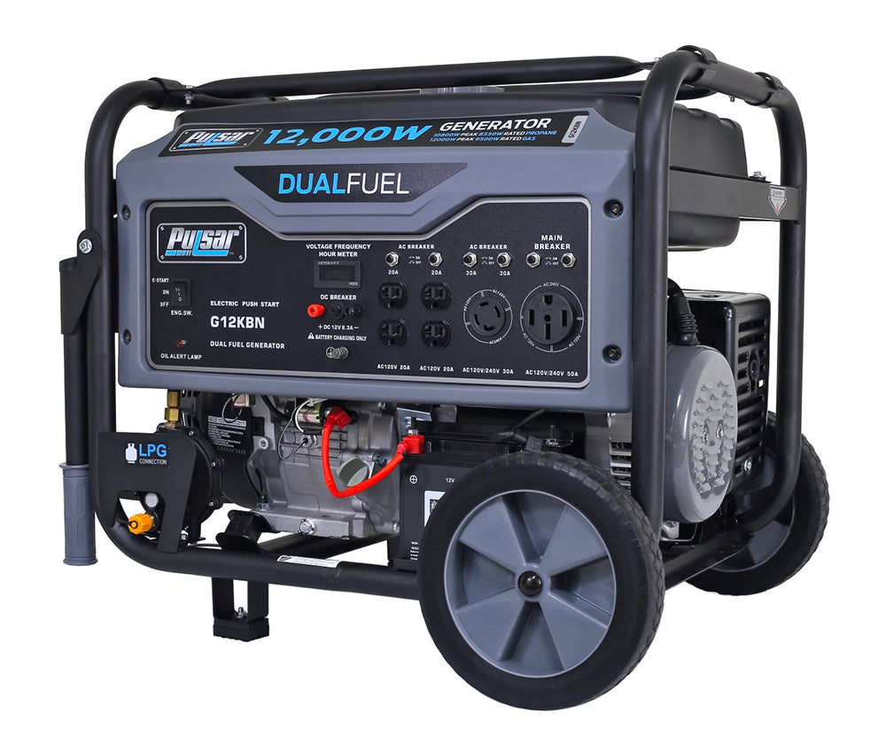 Pulsar G12KBN - 12,000 Watt Dual Fuel Portable Generator