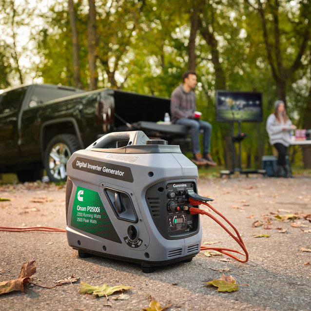 P2500i generator outside camping