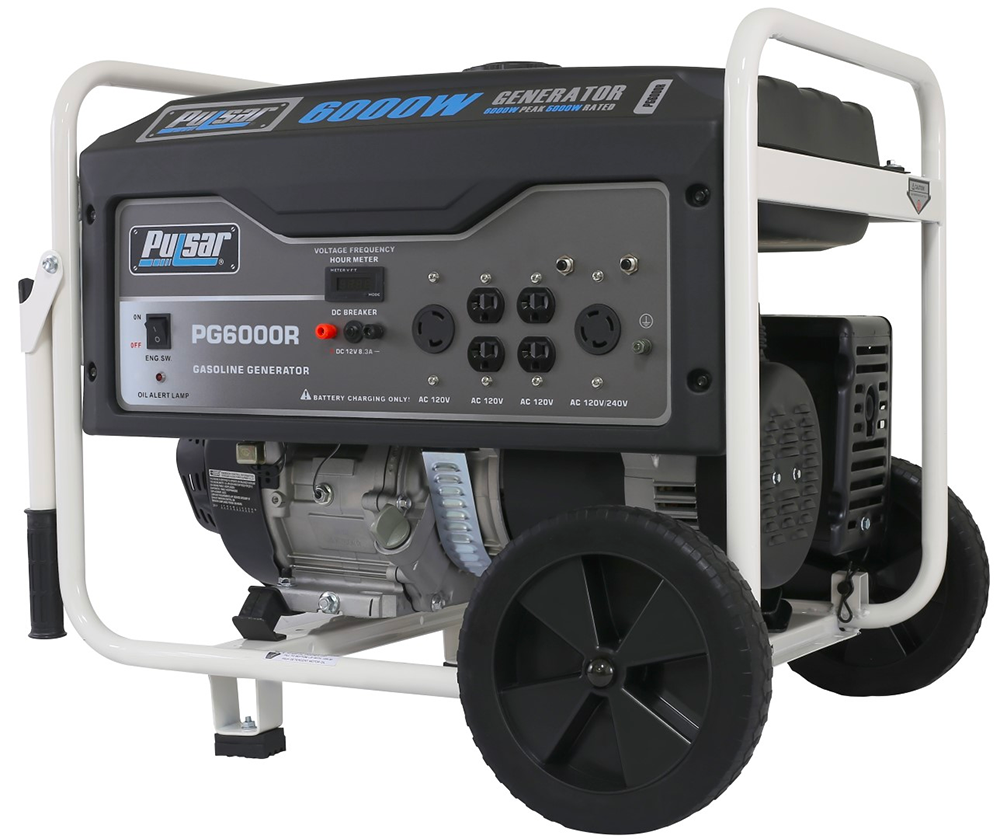 Pulsar 6000 watt portable generator gas