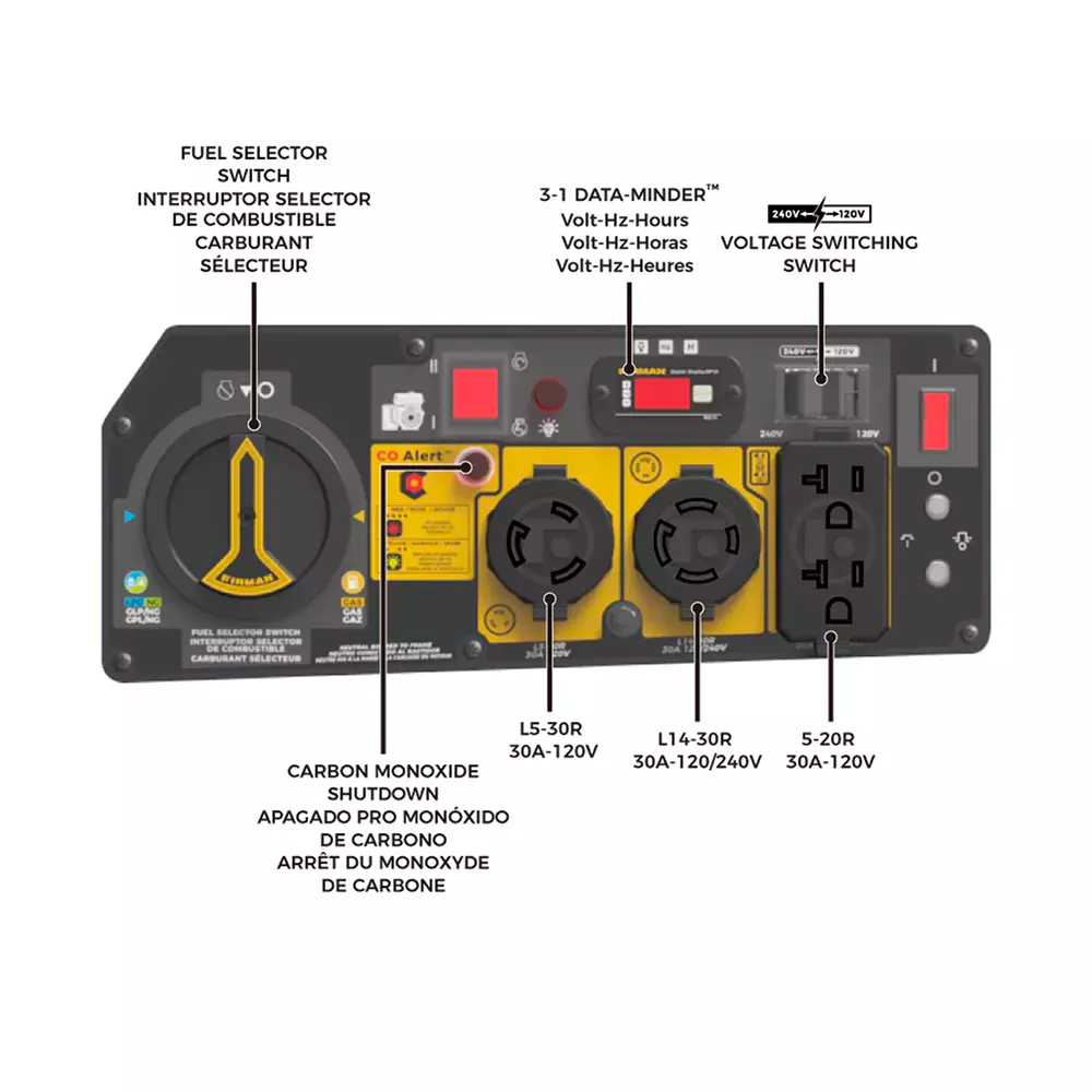 Firman T04073 Tri Fuel Generator - 4000 Watt