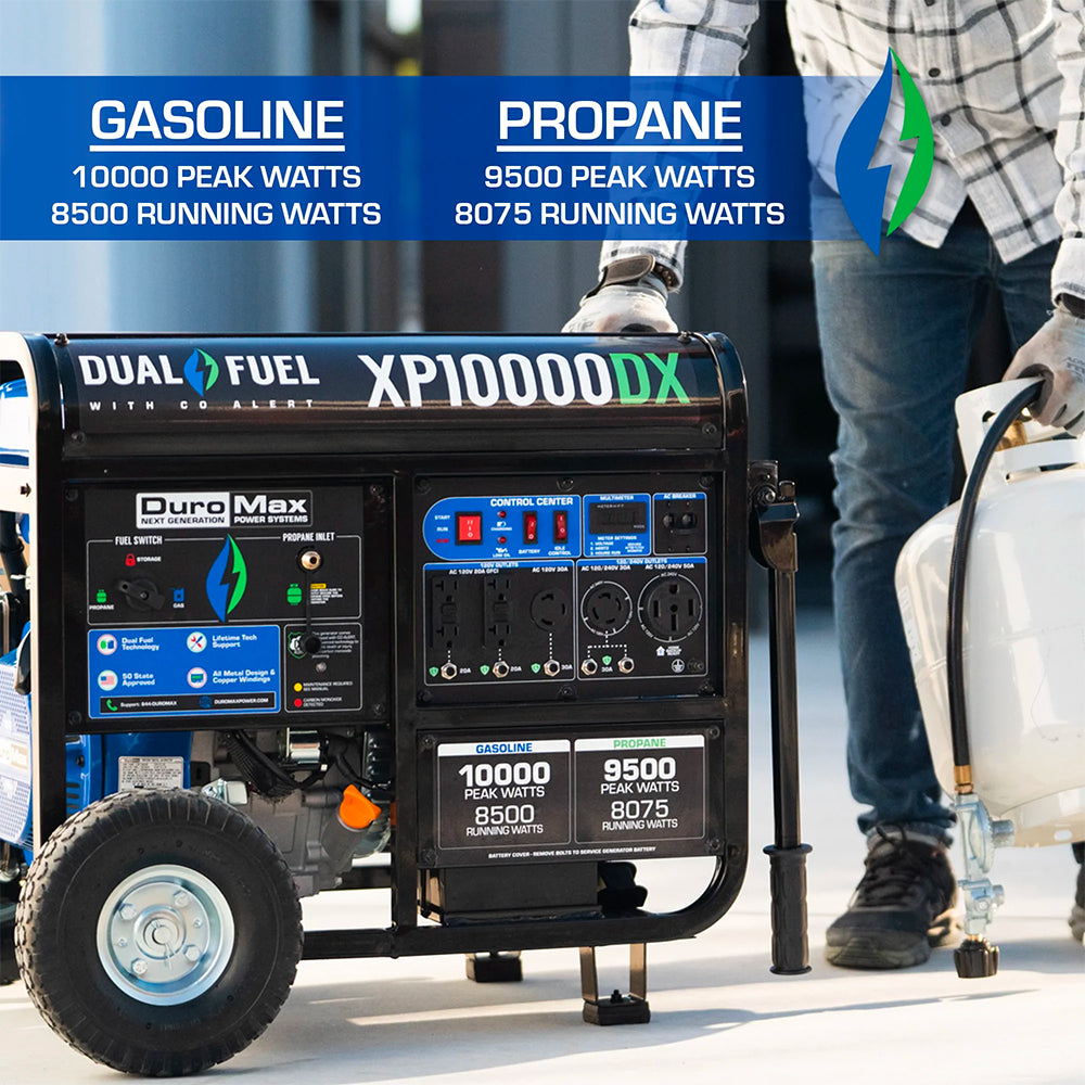 XP10000DX gas and propane specs