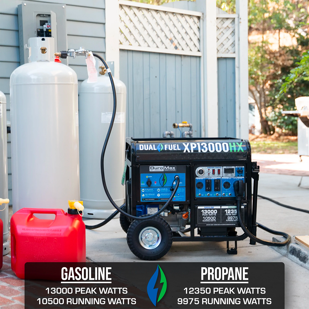 XP13000HX gas propane dual fuel