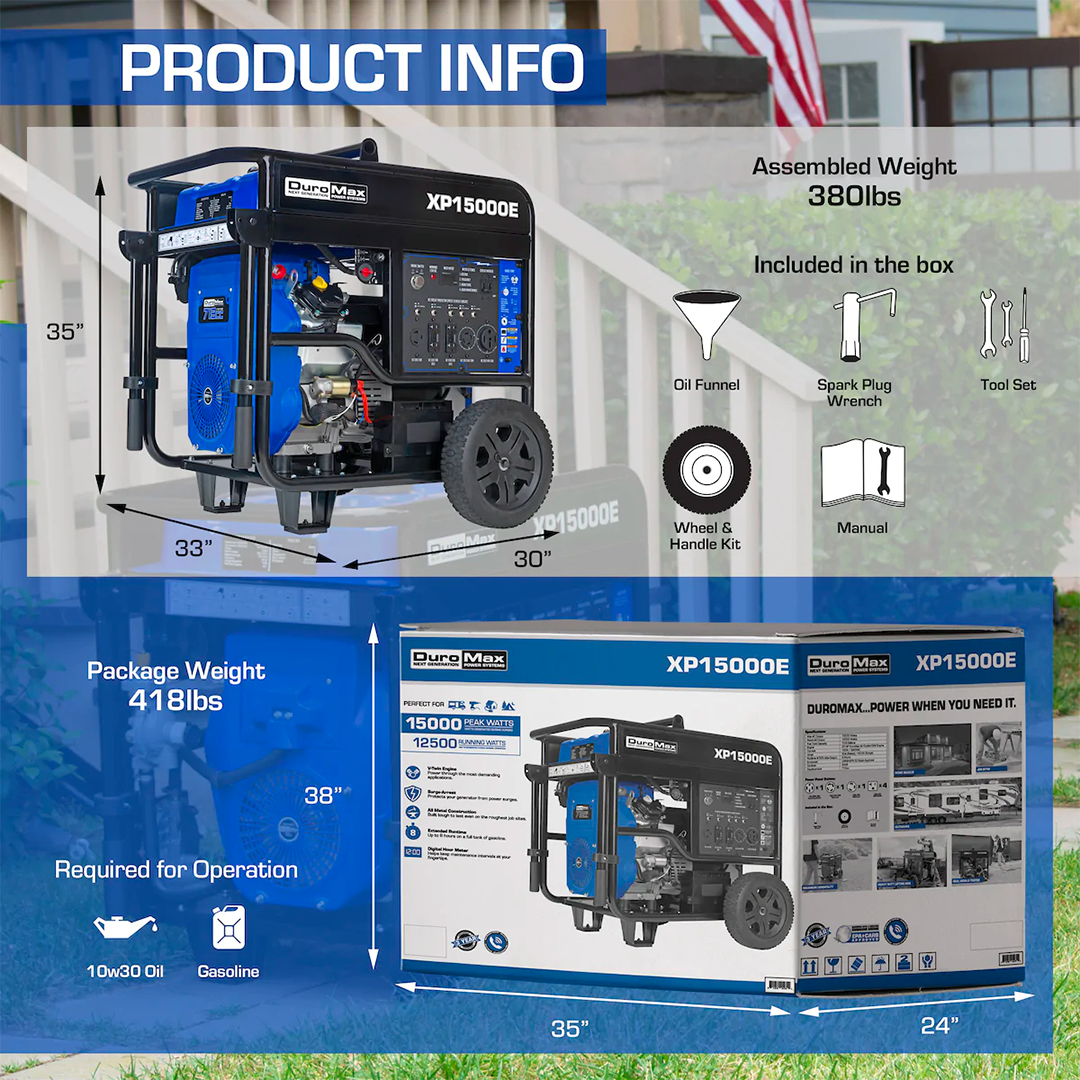 XP15000E box contents