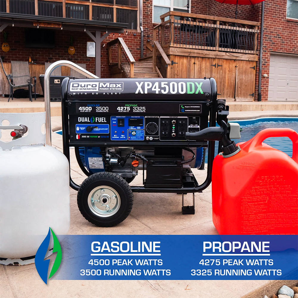    XP4500DX dual fuel