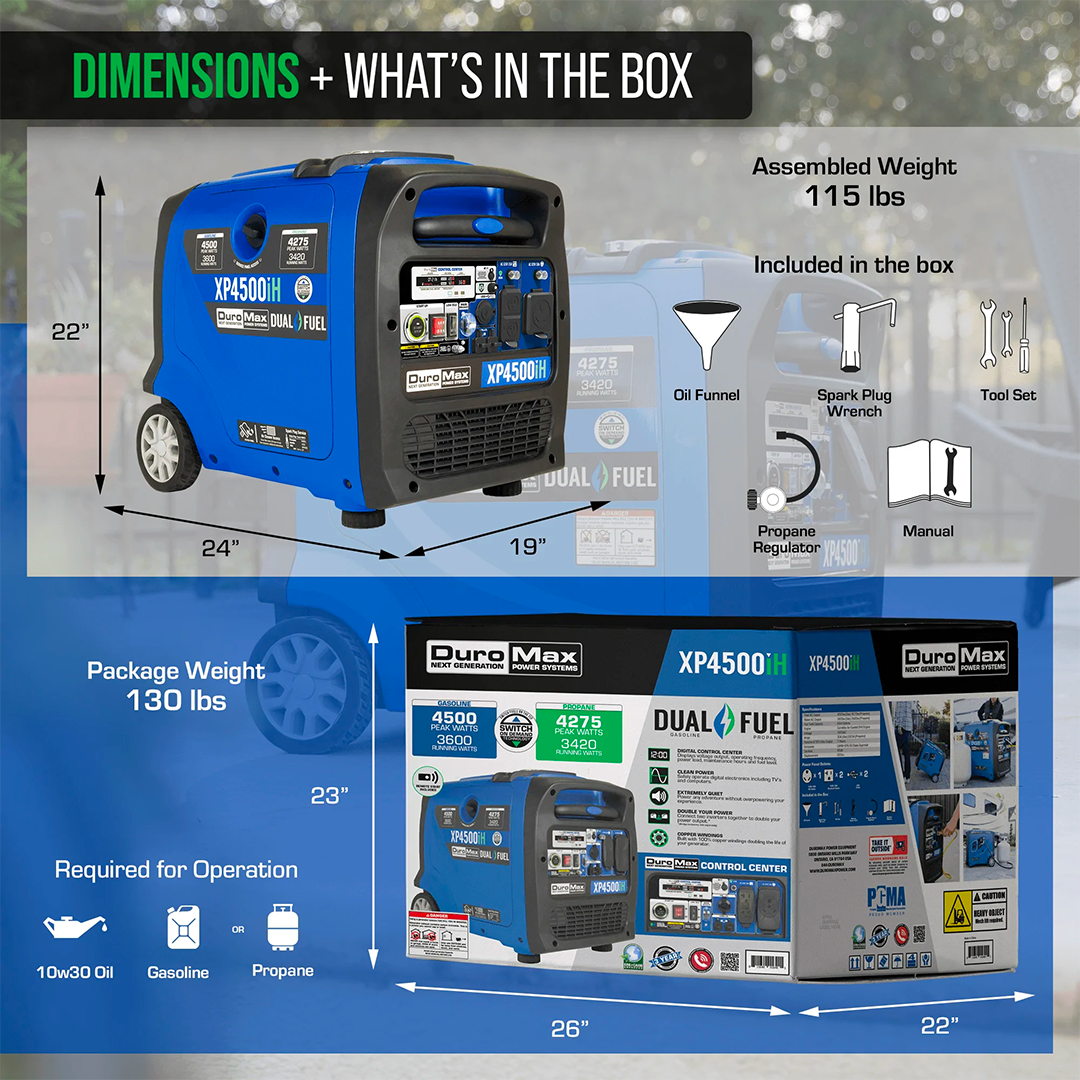 XP4500iH box and dimensions