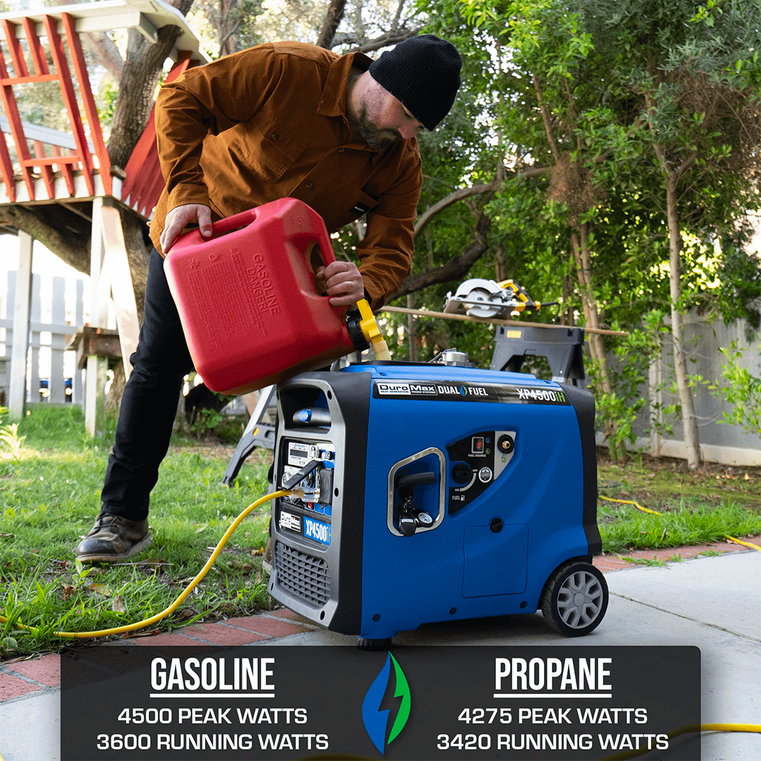 XP4500iH gas propane dual fuel