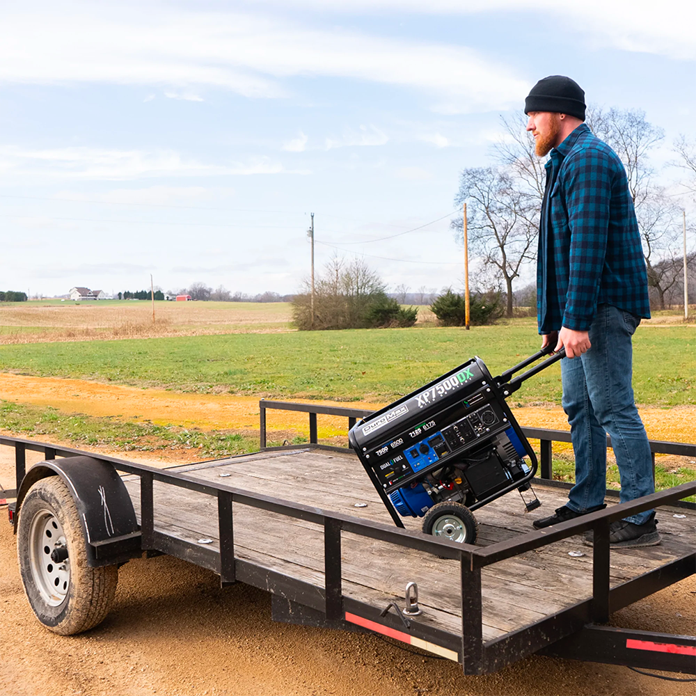 XP7500DX on trailer