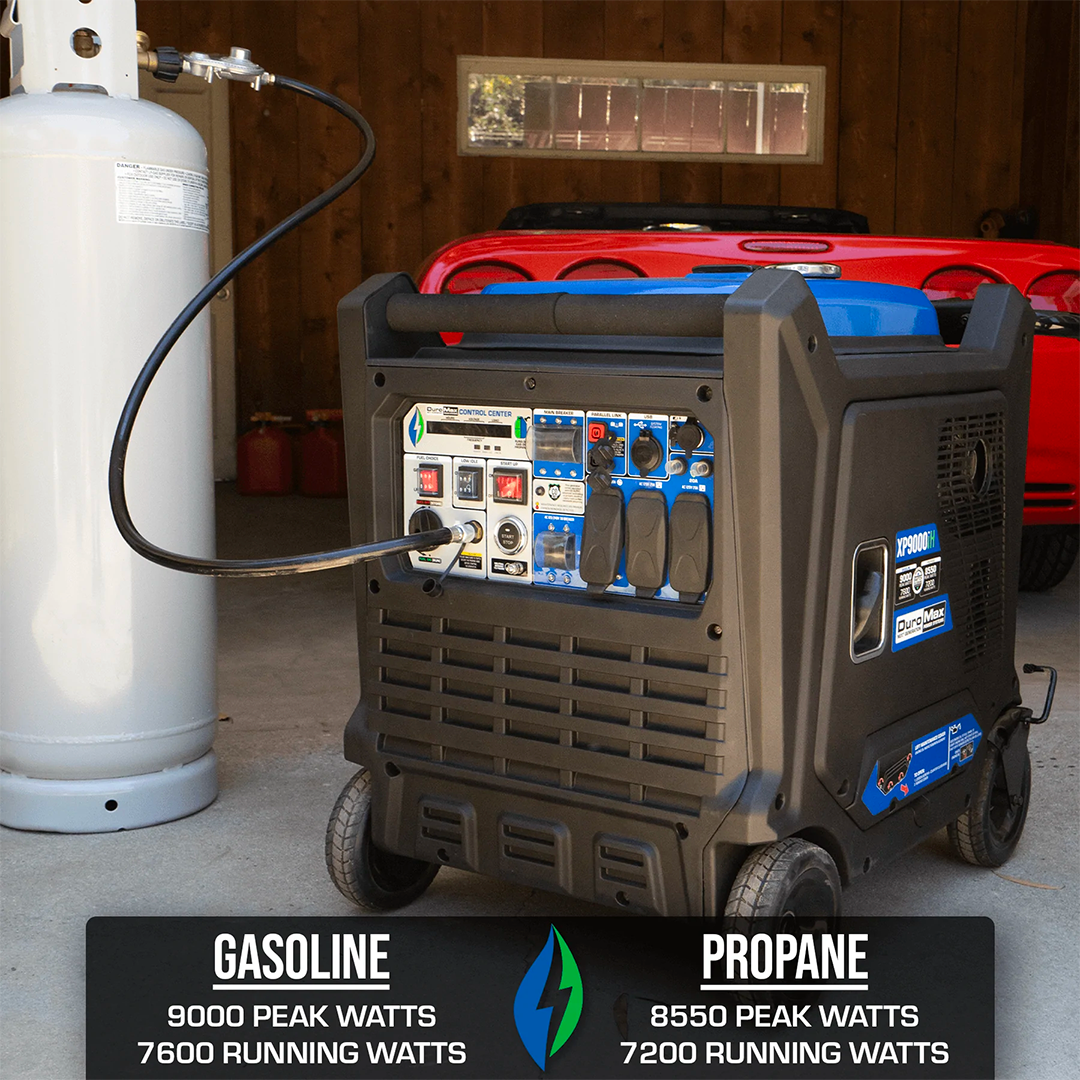 XP9000iH dual fuel gas and propane