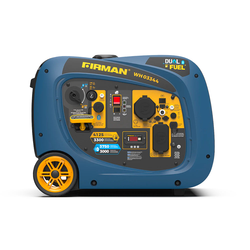 side view of Firman portable generator