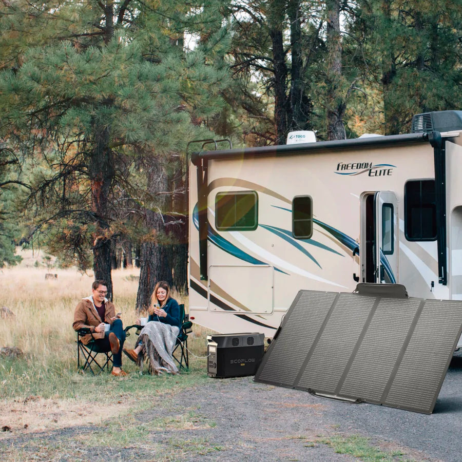 solar charging with RV